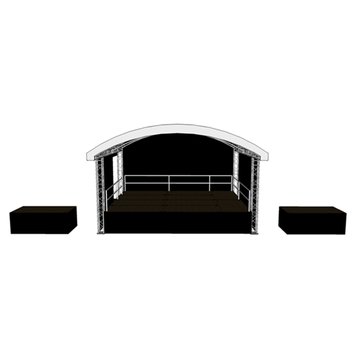 Arc Stage 2 hire with PA decks