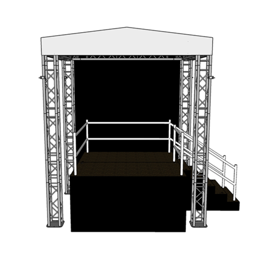 Mini Stage 1 Hire with Height Extension