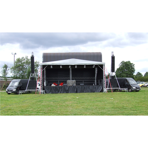 Stage 4 Hire with PA Towers'